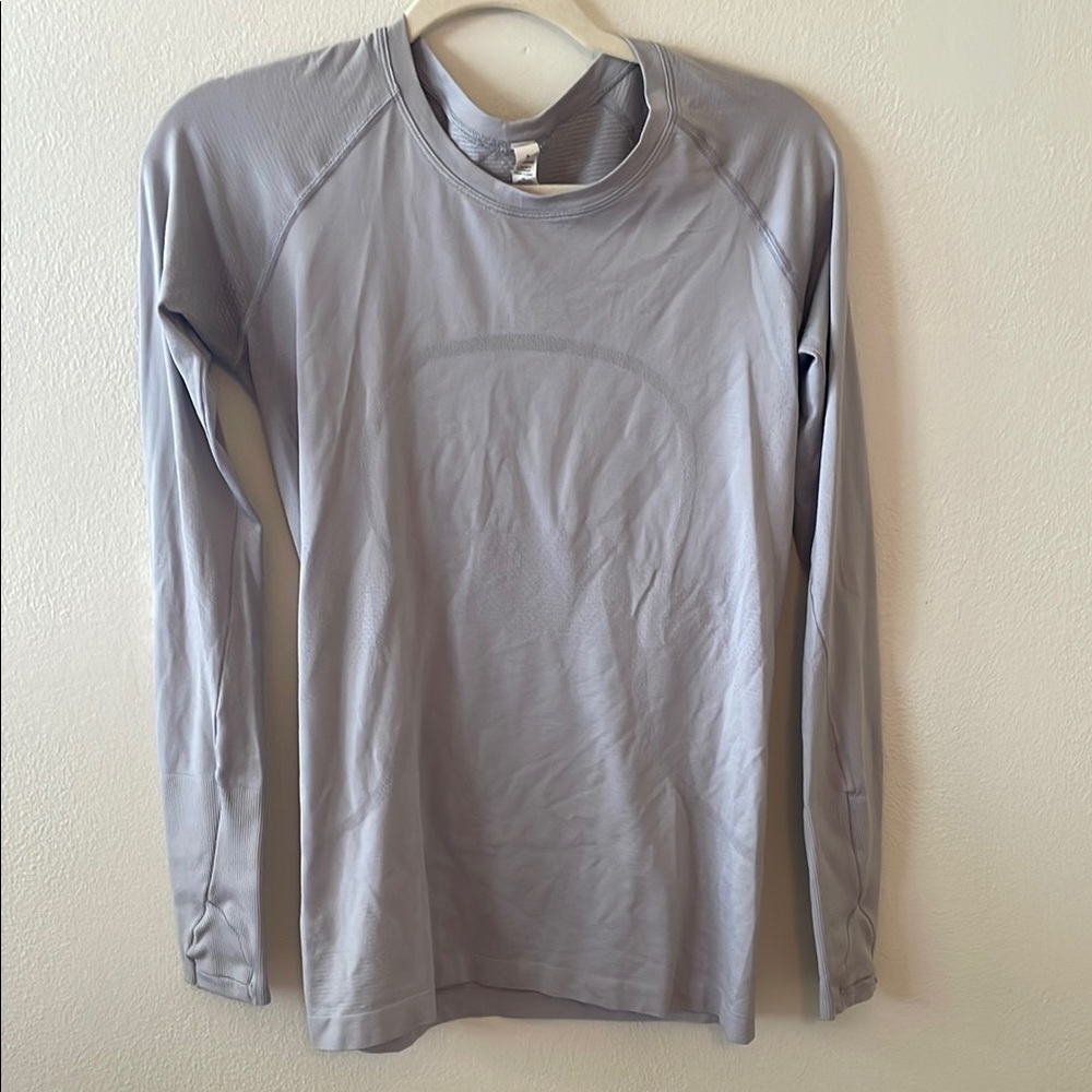 Lululemon Long-Sleeve Performance Shirt - Light Gray 8